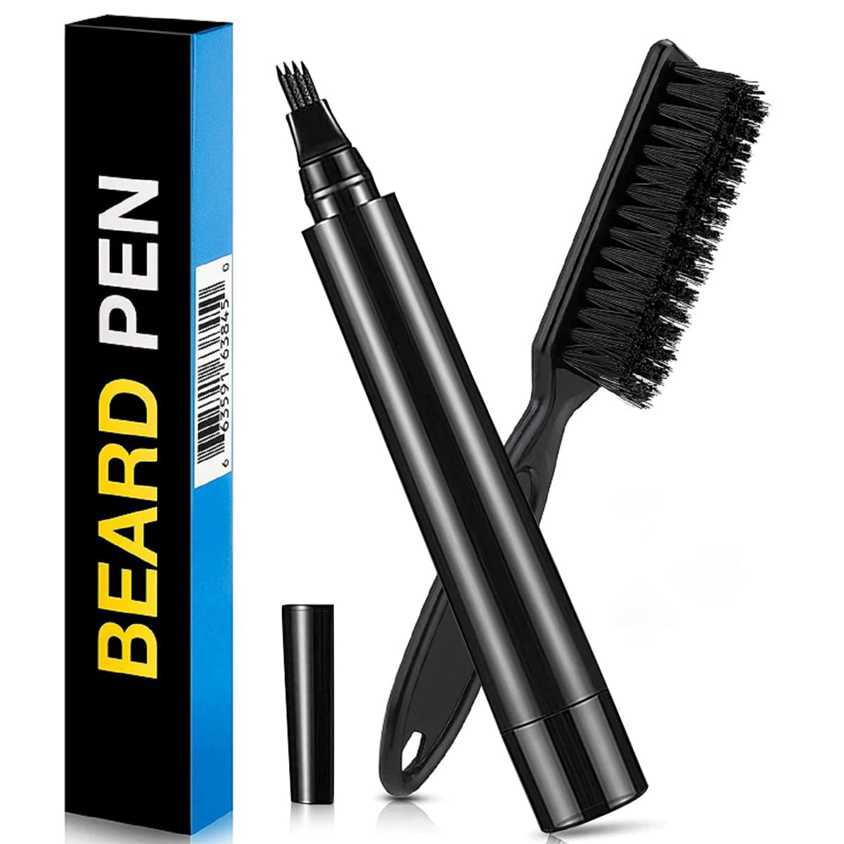 MAYCREATE Beard Pencil Filler For Men Barber Styling Pen with Bristle Beard Brush Waterproof, Sweat Proof Natural Shaping Up for Men Beard, Moustache & Eyebrows(Dark Brown) MAYCREATE Beard Pencil Filler For Men Barber Styling Pen with Bristle Beard Brush Waterproof, Sweat Proof Natural Shaping Up for Men Beard, Moustache & Eyebrows(Dark Brown)